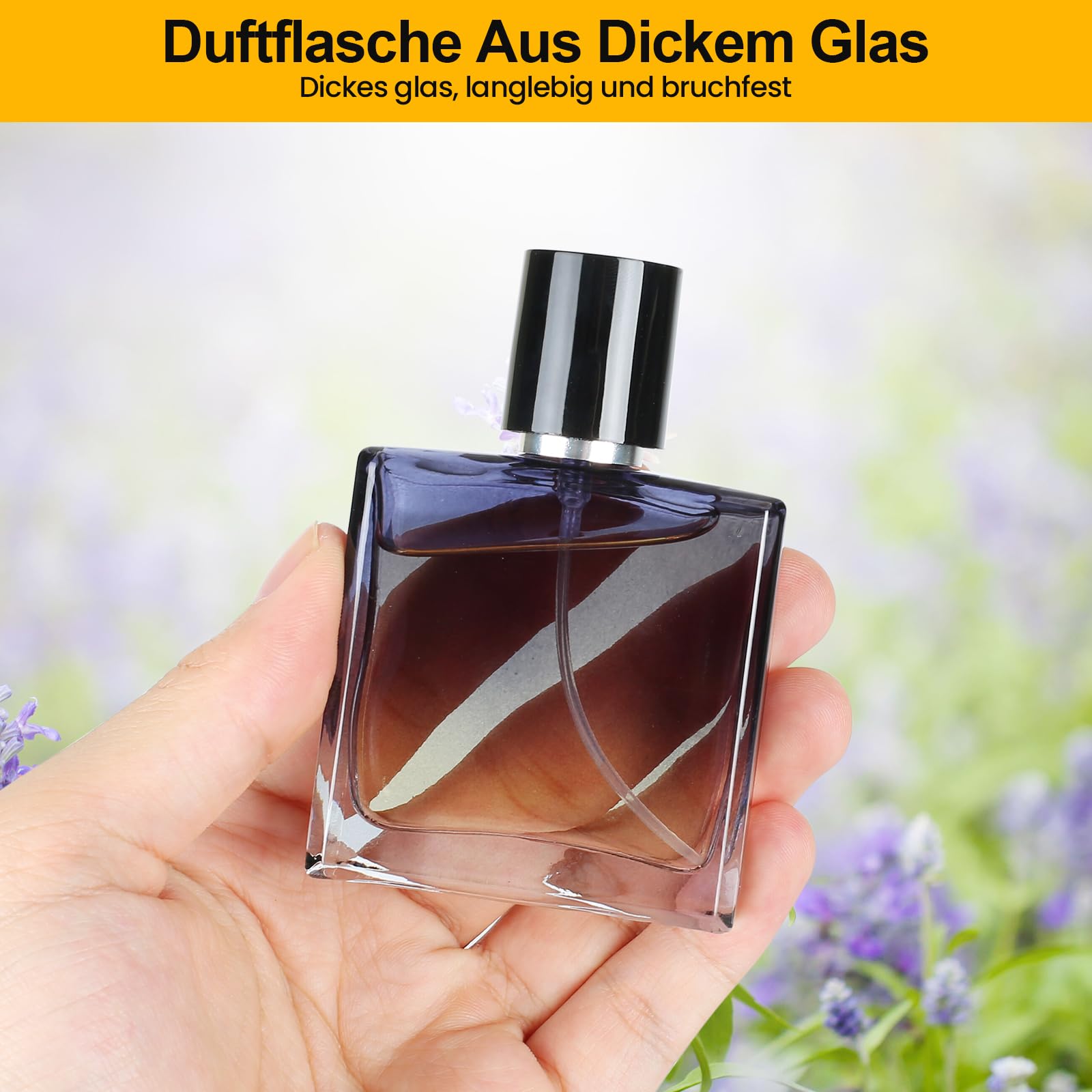 2 sztuki 30 ml rozpylacze do perfum, gradientowe niebieskie kwadratowe rozpylacze do perfum dla kobiet lub dziewczyn, pusty flakon do perfum z akcesoriami takimi jak lejek, dozownik do