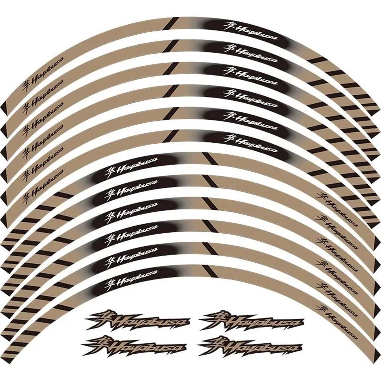 The Sale of Reflective Stickers Motorcycle Wheels is Suitable for Suzuki for Hayabusa Motorbike(Color5)