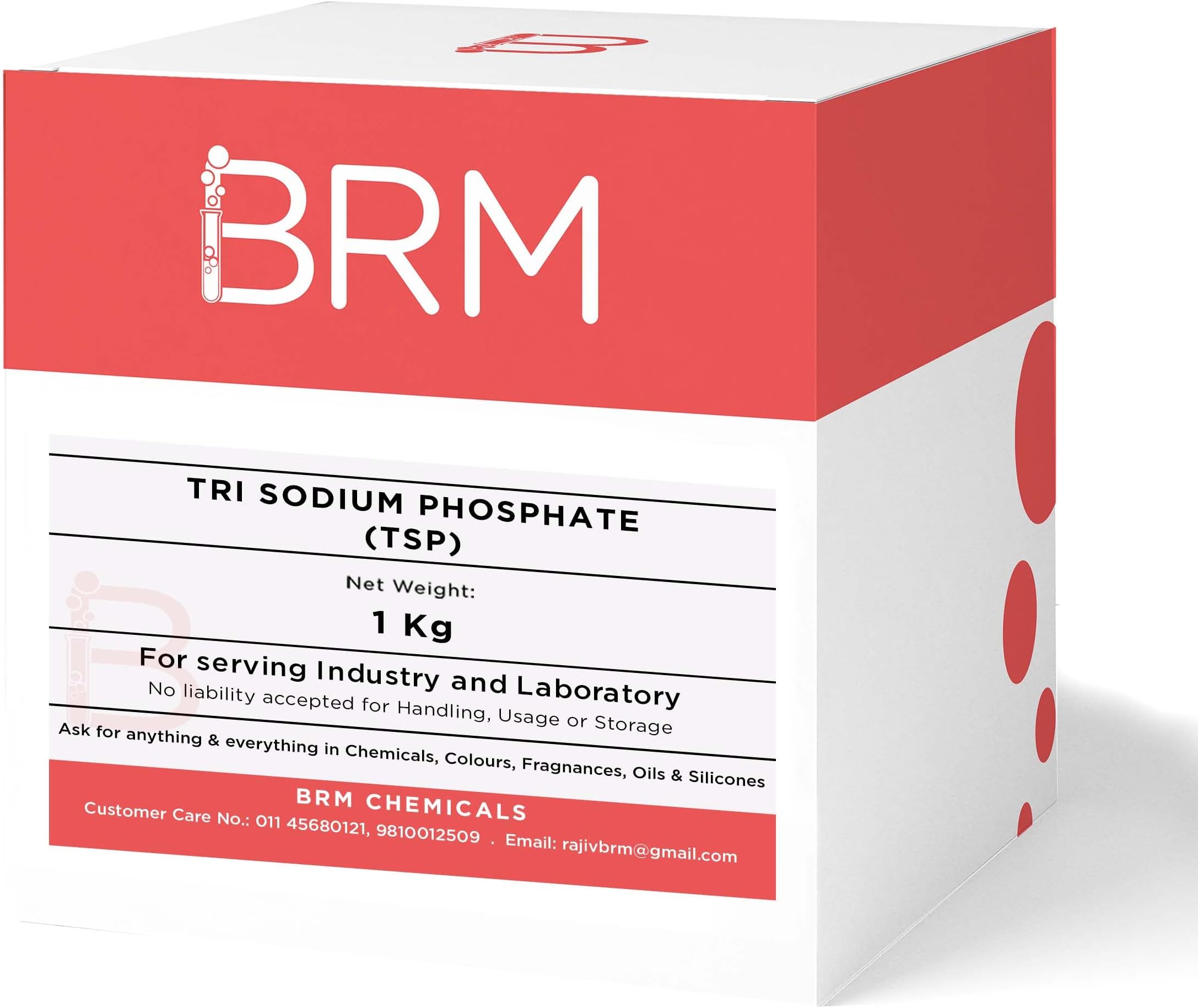 BRM Chemicals Tri Sodium Phosphate TSP - 1 KG For Soap Making, Shampoo, Cosmetics, Serum Making, Beauty Formulations, Moisturizer, Lotion Making & DIY Personal Care For Face, Hair, Skin & Body