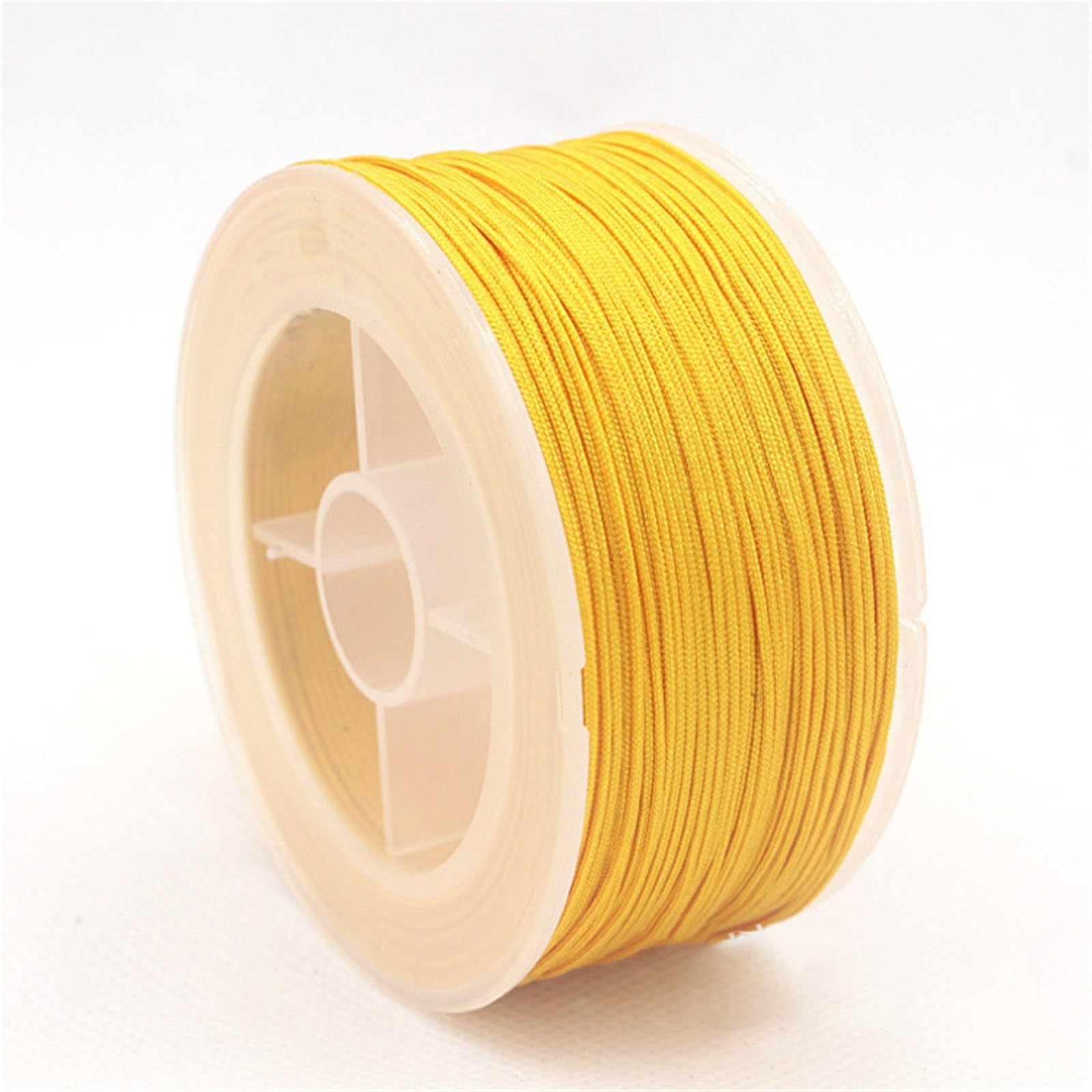 Nylon Cord Thread 5PCS 2mm 50m Nylon Cord Thread For Jewelry DIY Making Necklace Handmade Material Rope Beading Braided String for Making Bracelet, Necklace, Chinese Knot(Gold)