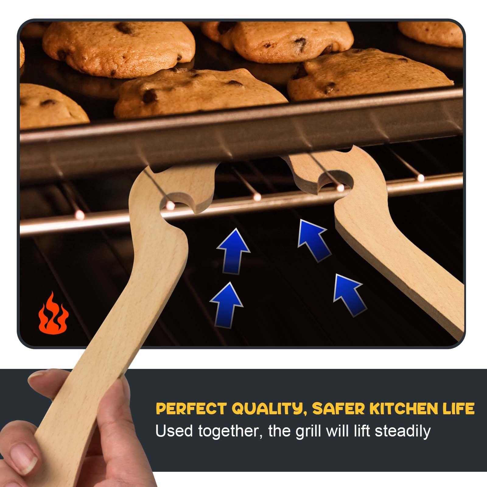Opilroyn Backofengrill Ziehhilfe - Hitzebeständiger Rostzieher
