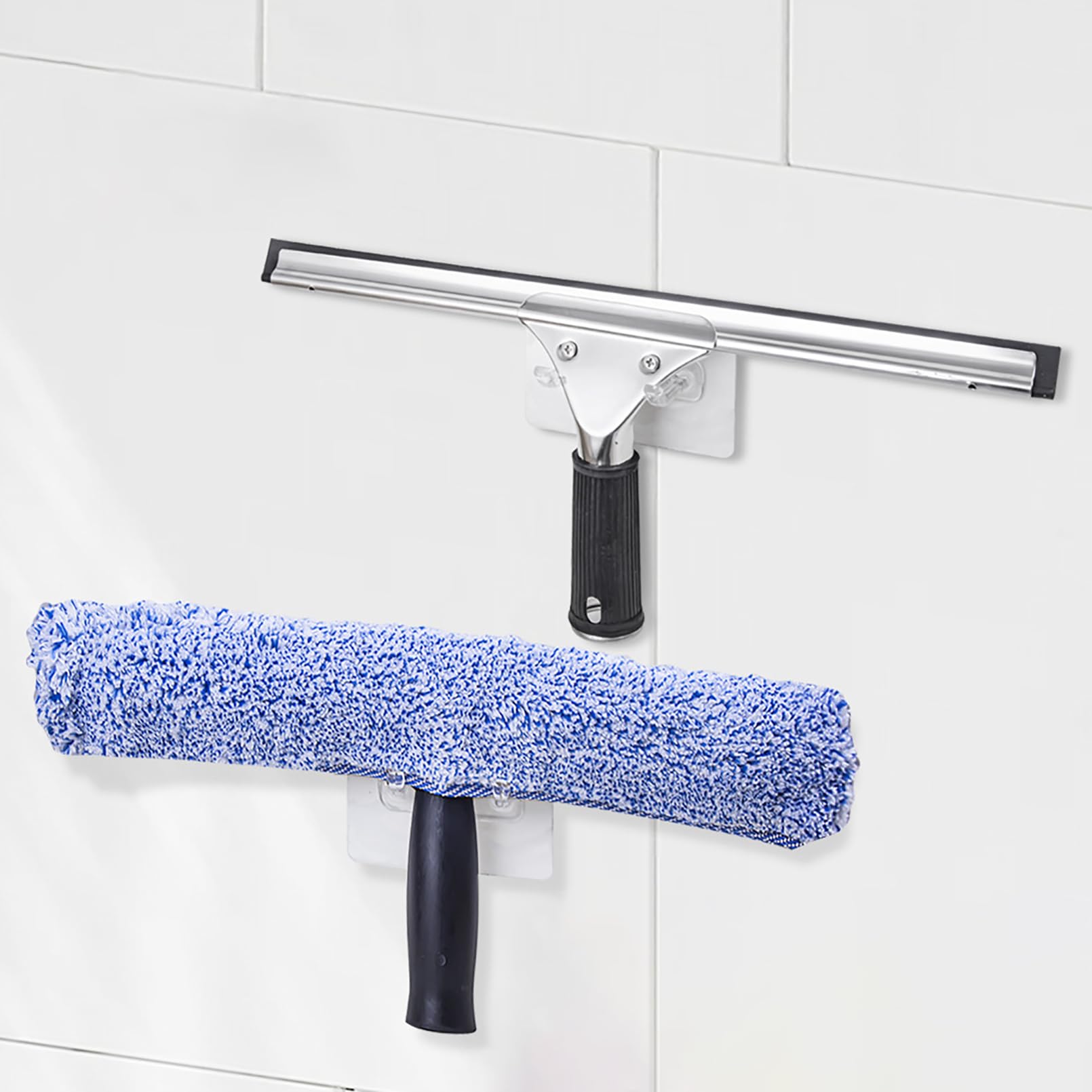 Unidades Profesional Limpiacristales 35cm, Microfibra Ventana Arandela 37cm para baño Cocina Espejo Ventana Cristales de Coche Azulejos