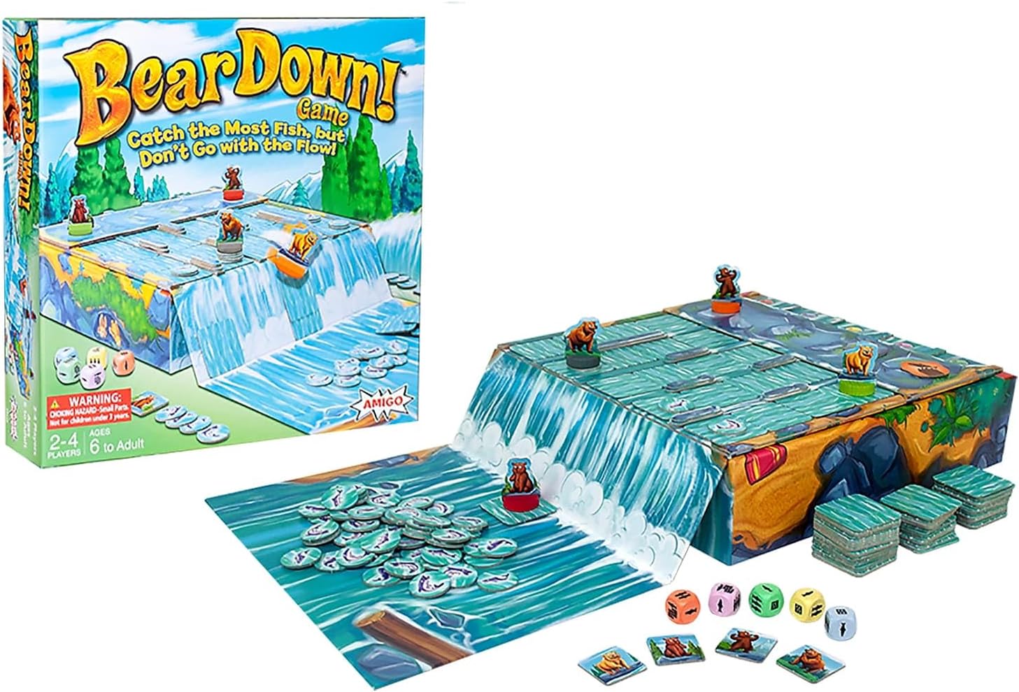 Bear Down! Sliding Tile Board Game for Family & Kids Ages 6+