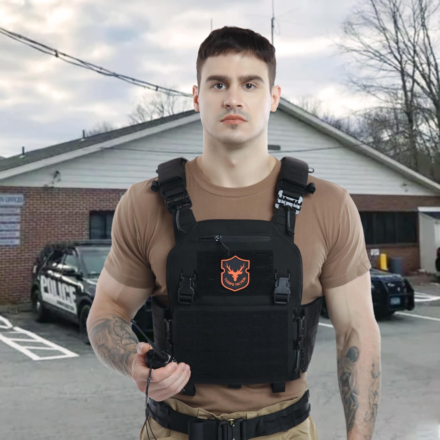 Tactical Molle Vest Laser Cutting Modular Lightweight Quick Release Adjustable Vests - Image 3