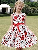 Vista 41 de Vestido de verano para niña, de algodón, con diseño floral