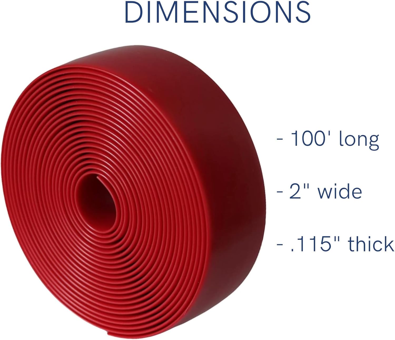 2 Inch Wide, 100ft Long Vinyl Strap - Replacement Straps for Patio Chairs - Vinyl Strapping for Patio Furniture Repair - Durable Seat Repair Kit for Lawn Chairs, Outdoor Furniture