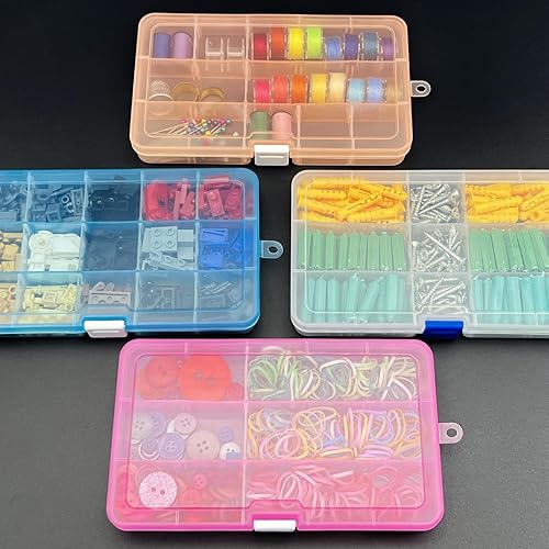 Miniatura 3 de DUOFIRE Organizador de plástico Contenedor 15 rejillas y caja de almacenamiento 18 rejillas