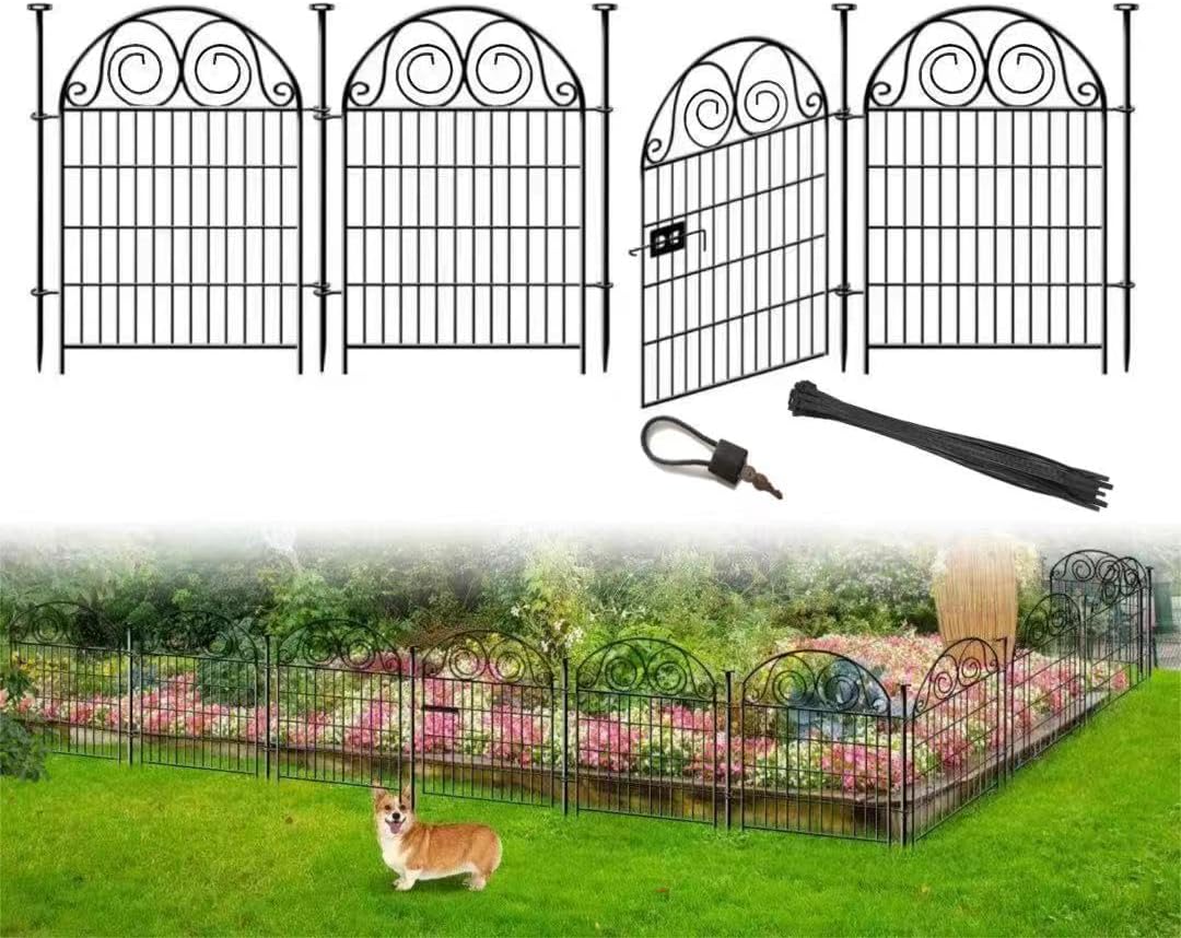 Keep Your Furry Friends Safe with this Innovative Metal Dog Fence and Gate System