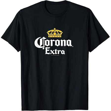Corona Extra Bottle Label Navy Blue T Shirt Large Amazon De Bekleidung