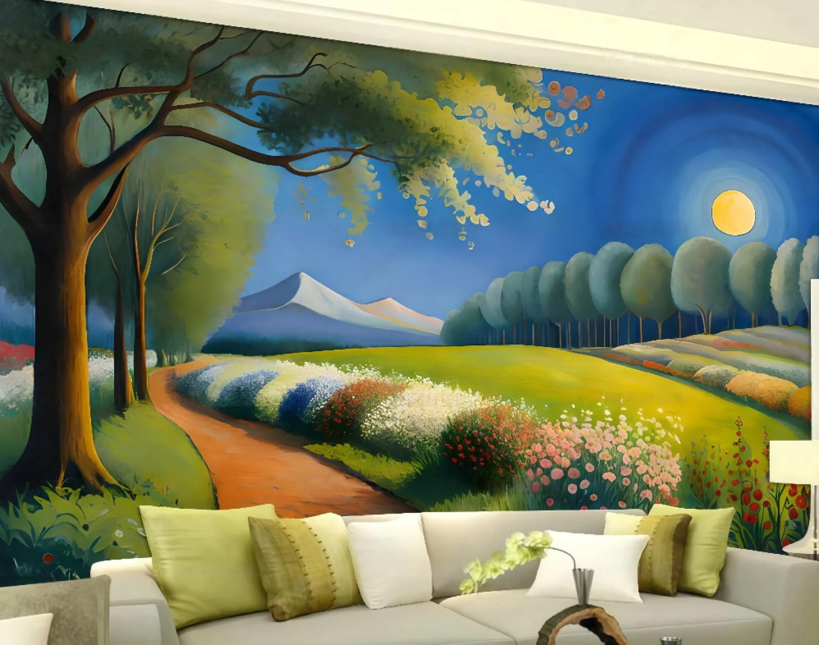 Tapety salon pejzaż miejski złota świątynia tapety wystrój domu mural tapeta 3D, 300 x 210 cm