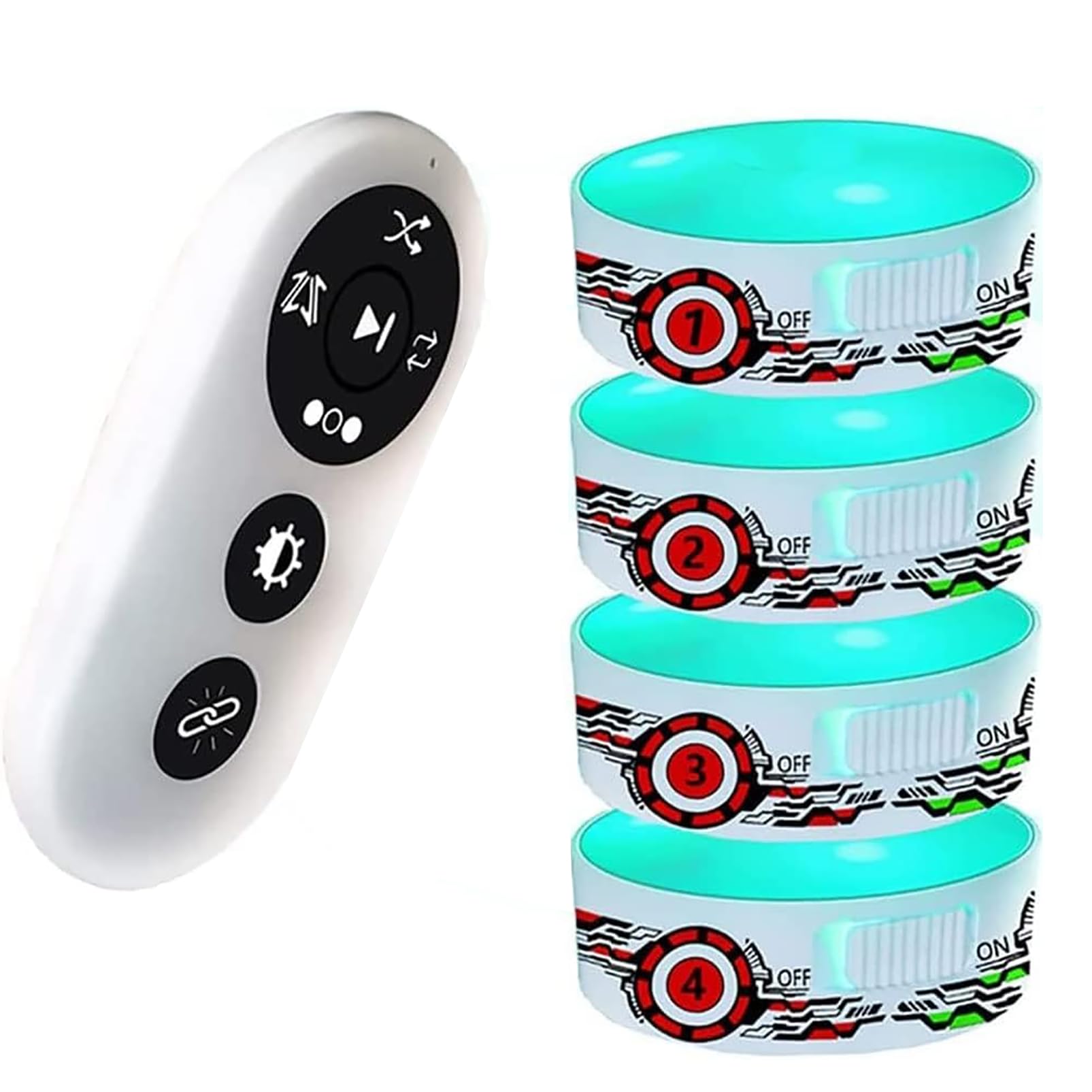 Luz de entrenamiento de agilidad con control remoto de 4 modos para velocidad de reacción al movimiento