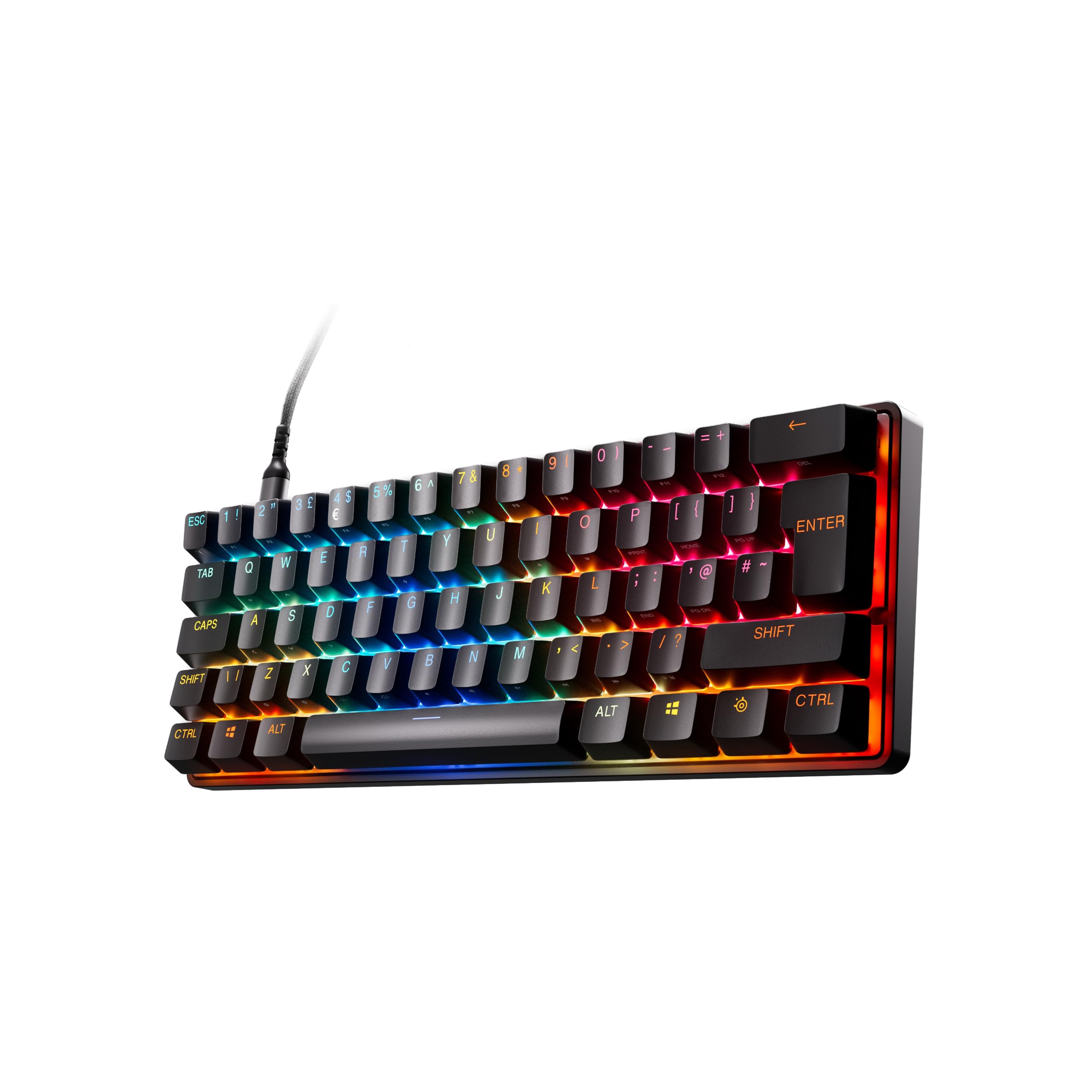 SteelSeries Apex Pro Mini Gen 3 con Switch HyperMagnetic OmniPoint 3.0 - Attuazione regolabile - Rapid Trigger - Preset di gioco - Protection Mode - Rapid Tap/SOCD - RGB -Copritasti in PBT - UK QWERTY