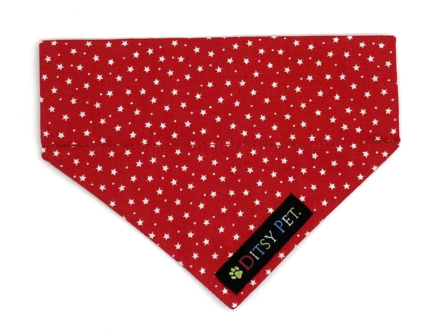 Red Star Pet Dog Slide on Bandana (Small)