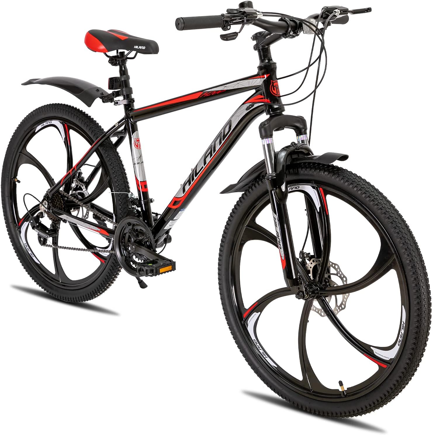 Hiland 26 Inch Mountain Bike With 17 Inch Aluminum Frame, Shimano 21