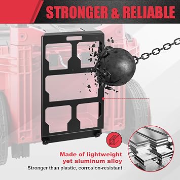 Packout Mounting Plate Compatible with Milwaukee 48-22-8427 Toolbox, Attaches to Rolling Toolbox Handle, Organizer Storage Bracket for Packout Tool Box System