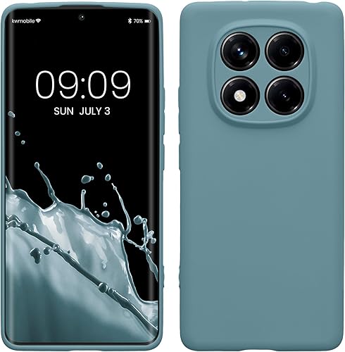 Vista 893 de kwmobile Funda compatible con Xiaomi Redmi Note 11 / Note 11S - Funda protectora de silicona TPU suave y delgada - Azul Báltico Azul (Baltic Blue)