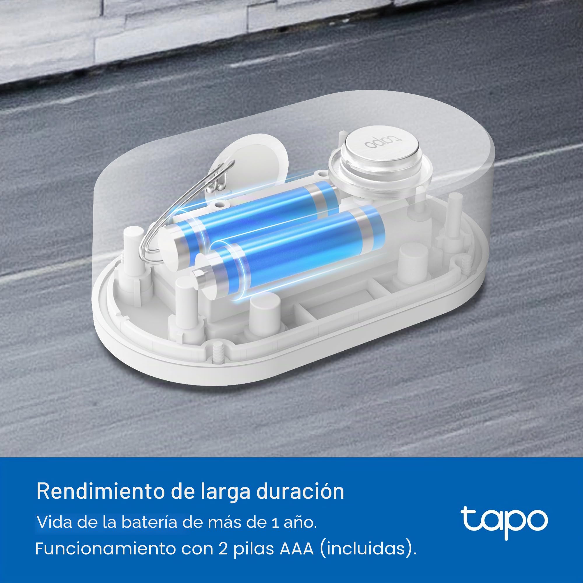 TP-Link Tapo Detector de Fugas de Agua Inteligente, Requiere concentrador Tapo y Sensor de Fugas de Agua Wi-FI con detección rápida de Gotas, Alarma Ajustable de 90 DB, alertas