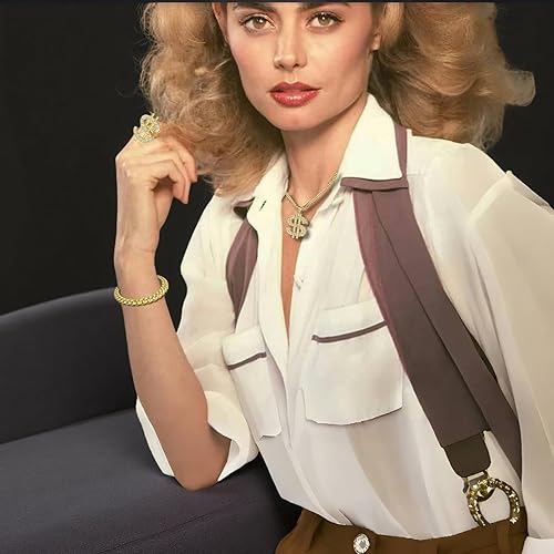 Miniatura 6 de Kit de disfraz de hip hop de los años 80 y 90, accesorios de rapero, trajes de fiesta de Halloween de rapero de la vieja escuela