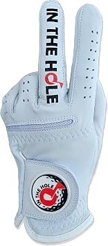 in The Hole Funny Golf Glove Premium 100% Cabretta Leather Shocker Golf Gloves, Golf Attire and Essentials for Men Fun Golfer Gag Gift Adult Right Left Hand Small XXL Sizes Caddyshack