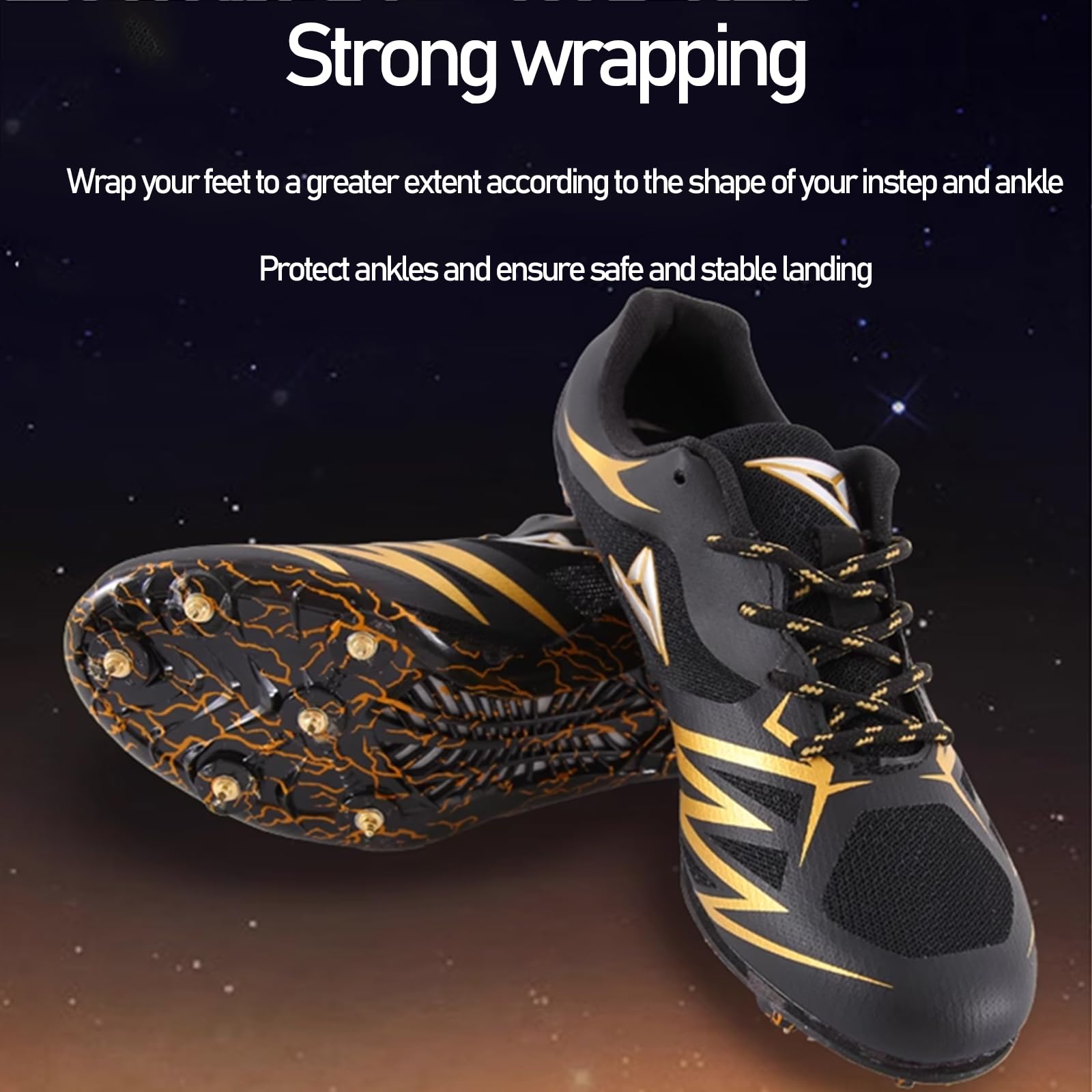 Unisex Chiodate Scarpe,Scarpe da Atletica Leggera Spikes Atletica,Scarpe Chiodate Atletica Leggera,Comodo Traspirante Antiscivolo,Antiscivolo,con Punte,Sneakers Comode per Corsa,Salto in