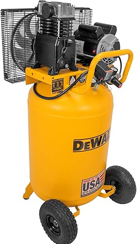 DEWALT Compresor de aire portátil de 30 galones con máximo 175 PSI eléctrico, lubricante de aceite, vertical