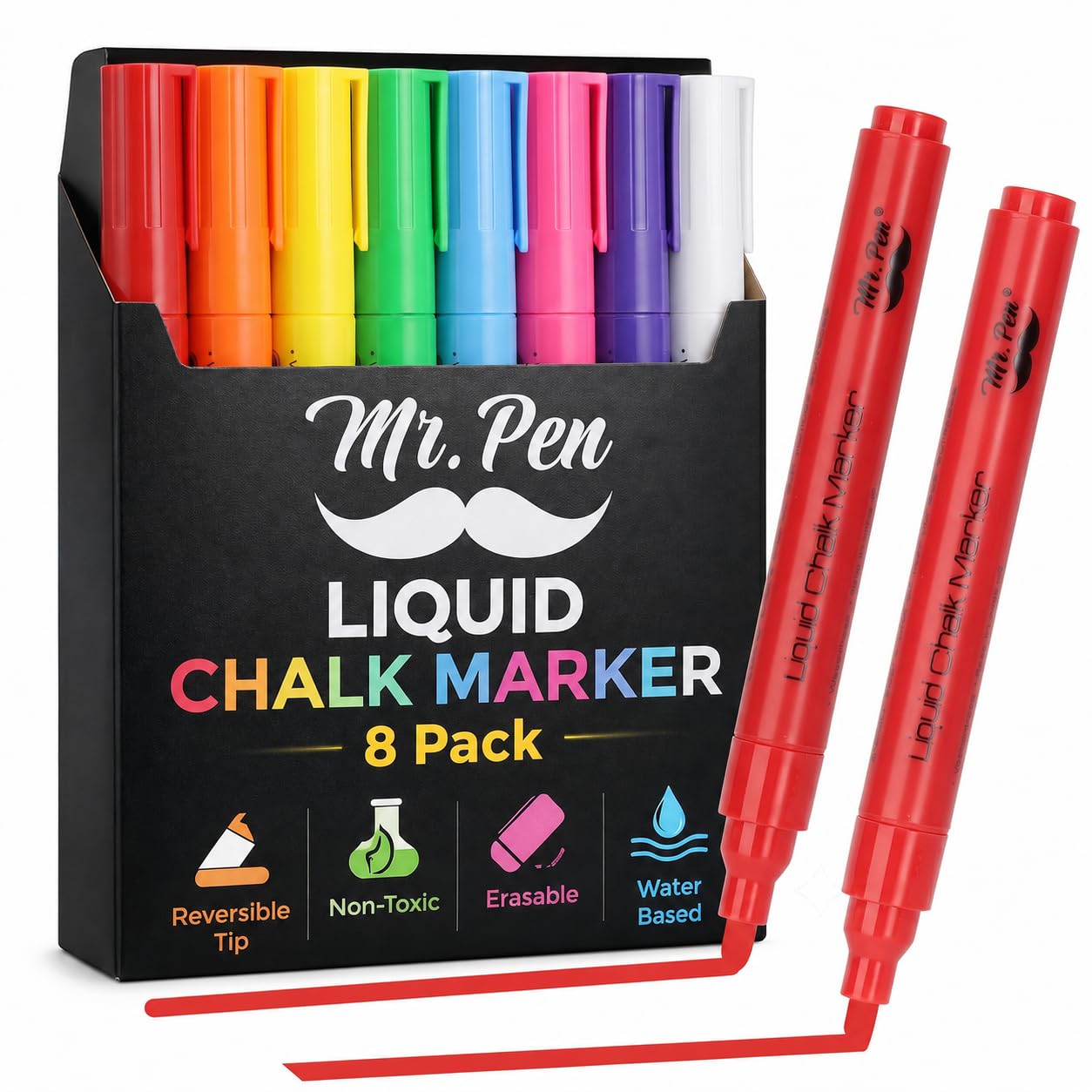Amazon.com : Mr. Pen- Liquid Chalk Markers, 8 Pack, Reversible Tip