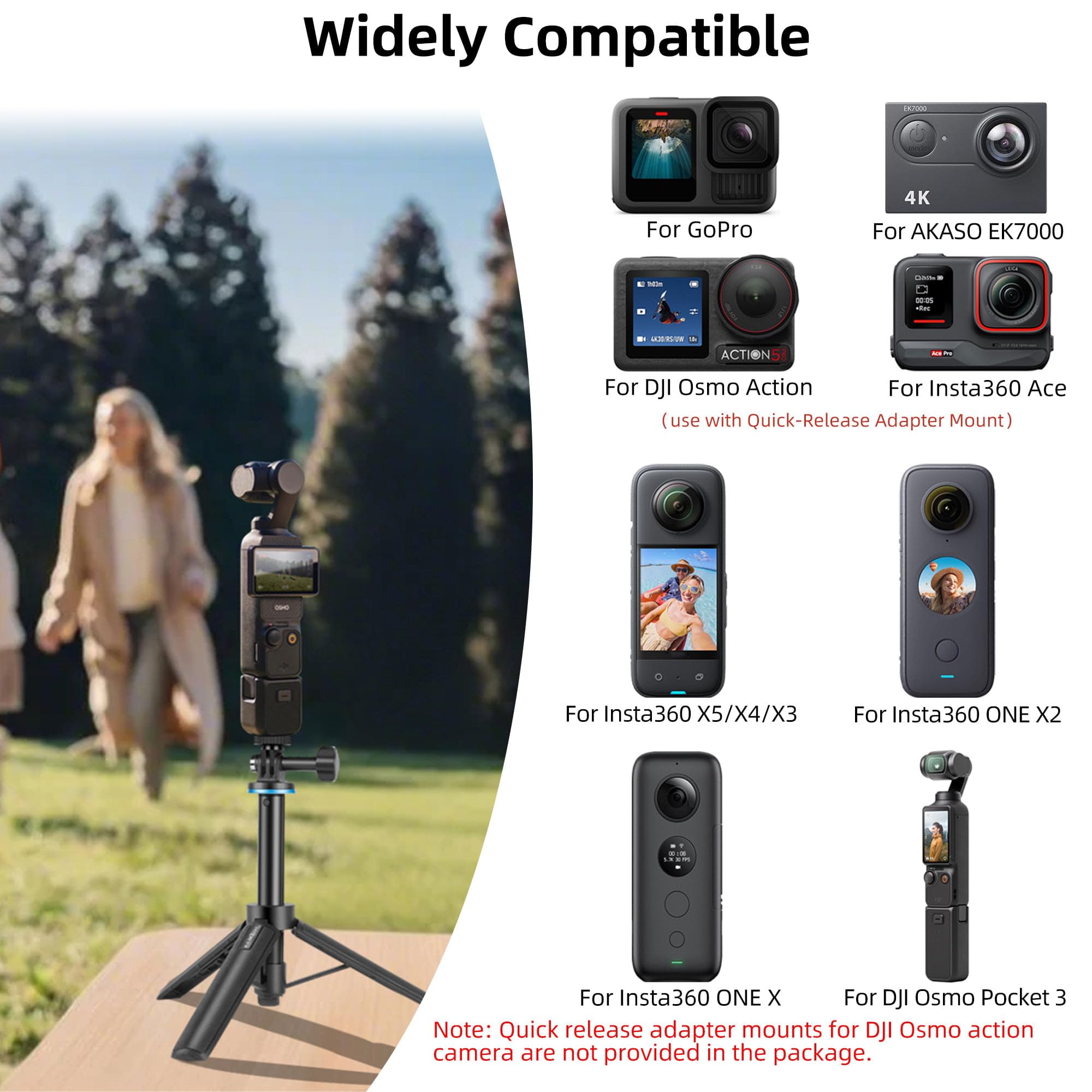 Amazon | DJI Osmo Pocket 4/3用 三脚/自撮り棒/一脚兼用 51cm延長