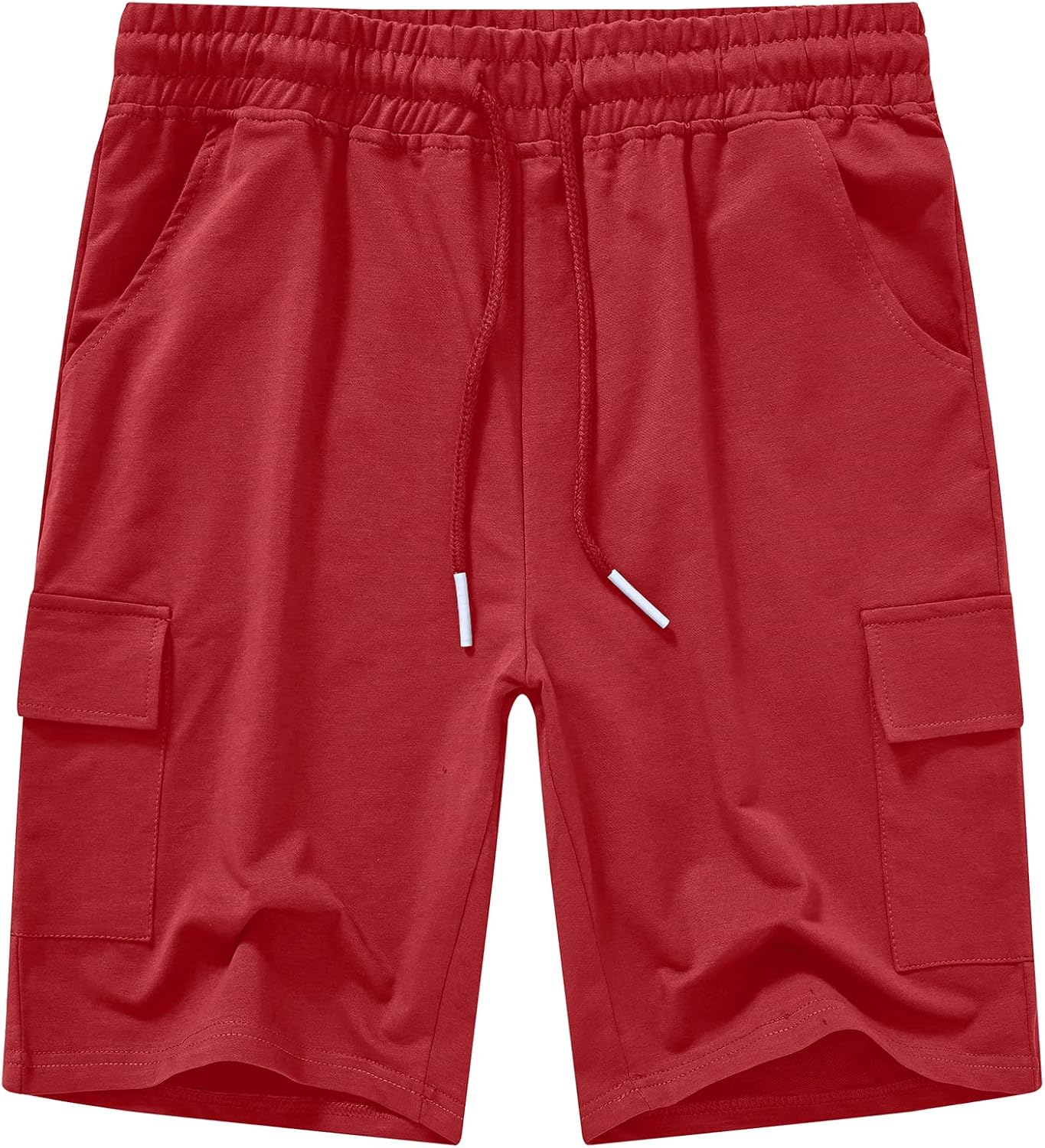 YuKaiChen Men's Casual Cargo Shorts Classic Relaxed Fit Drawstring Elastic Waist with Pockets