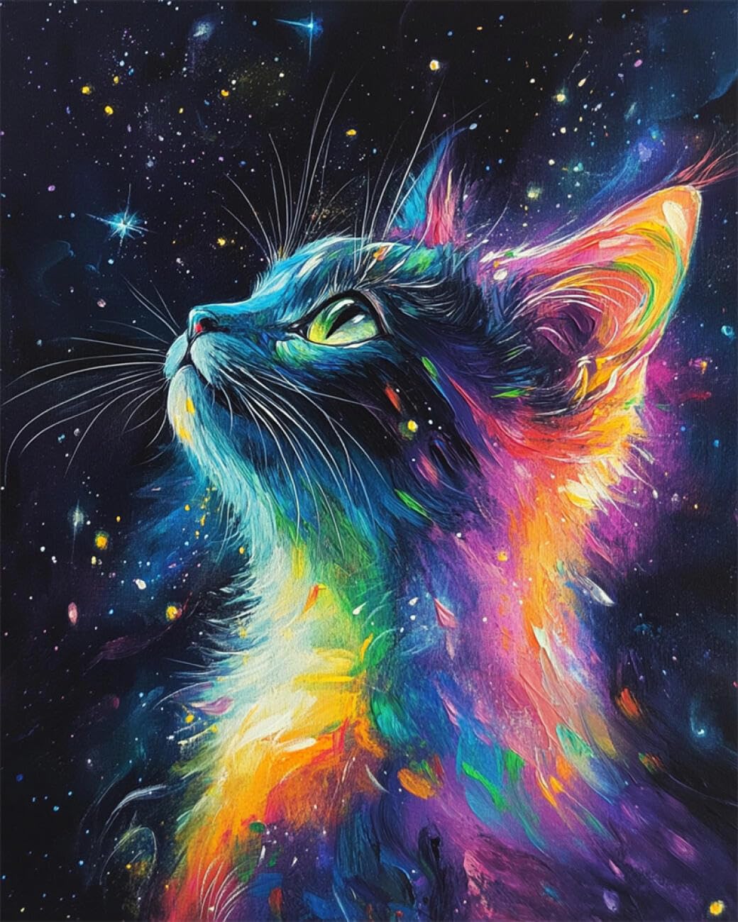 Rkflgew D Iy Embroidery Set Color Cat 50X70cm