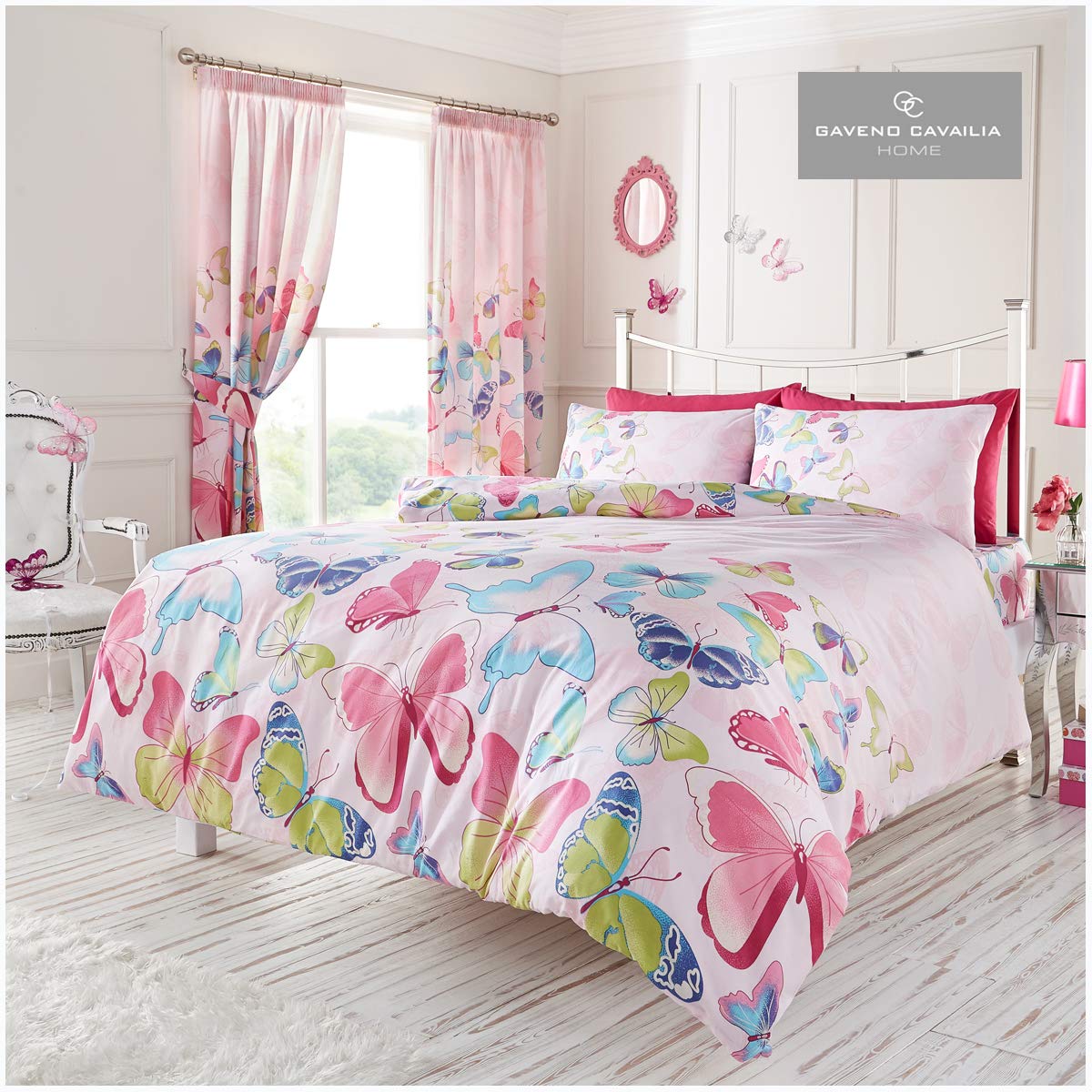 Set de edredón doble rosa Gaveno Cavailia para cama de matrimonio