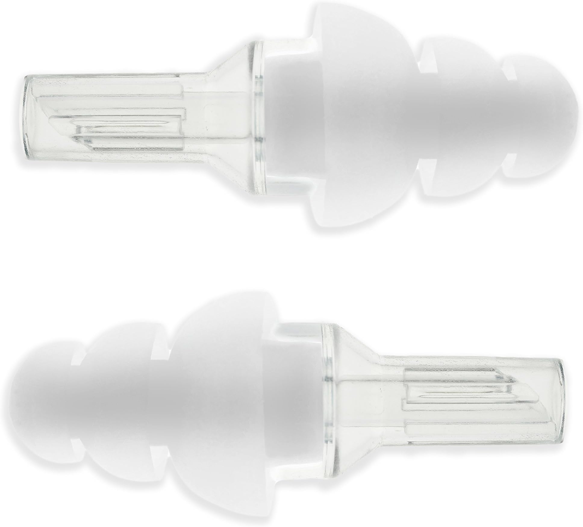 Etymotic Research ER20 ETYPlug Hearing Protection Earplugs, Large Clear Stem with White Tip (Clear)