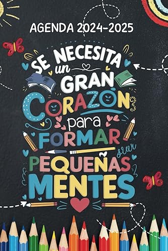 Agenda maestra 2024 2025: Regalos originales para profesores primaria guarderia fin de curso