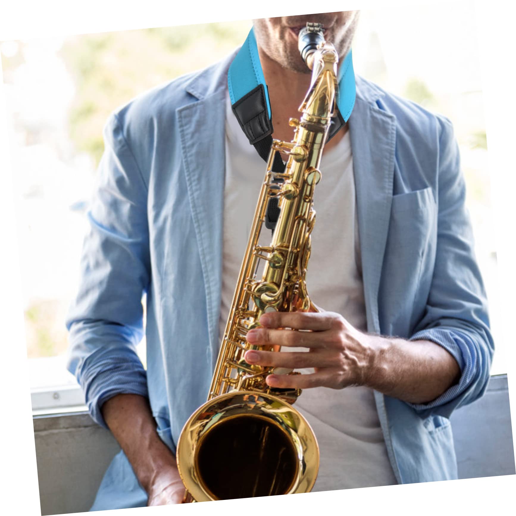 Abaodam 3pezzi Regolabile Per Saxofono Tracolla Comfort Per Tenore Per Musicisti Sostituzione Per
