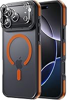 Vista 52 de Funda Magnética para iPhone Air Compatible con MagSafe Resistente a Caídas de 16 Pies Cubierta Trasera con Sensación de Piel Mate a Prueba de Golpes