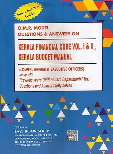 O.M.R Model Questions &amp; Answers On Kerala Financial Code Vol 1&amp; 2, Kerala Budget Manual, Introduction To Indian Government Accounts &amp; Audit,KAC Vol 1 &amp; Constitution Of India, KTC Vol 1&amp;2,KAC Vol2 [Paperback] Law Book Shop