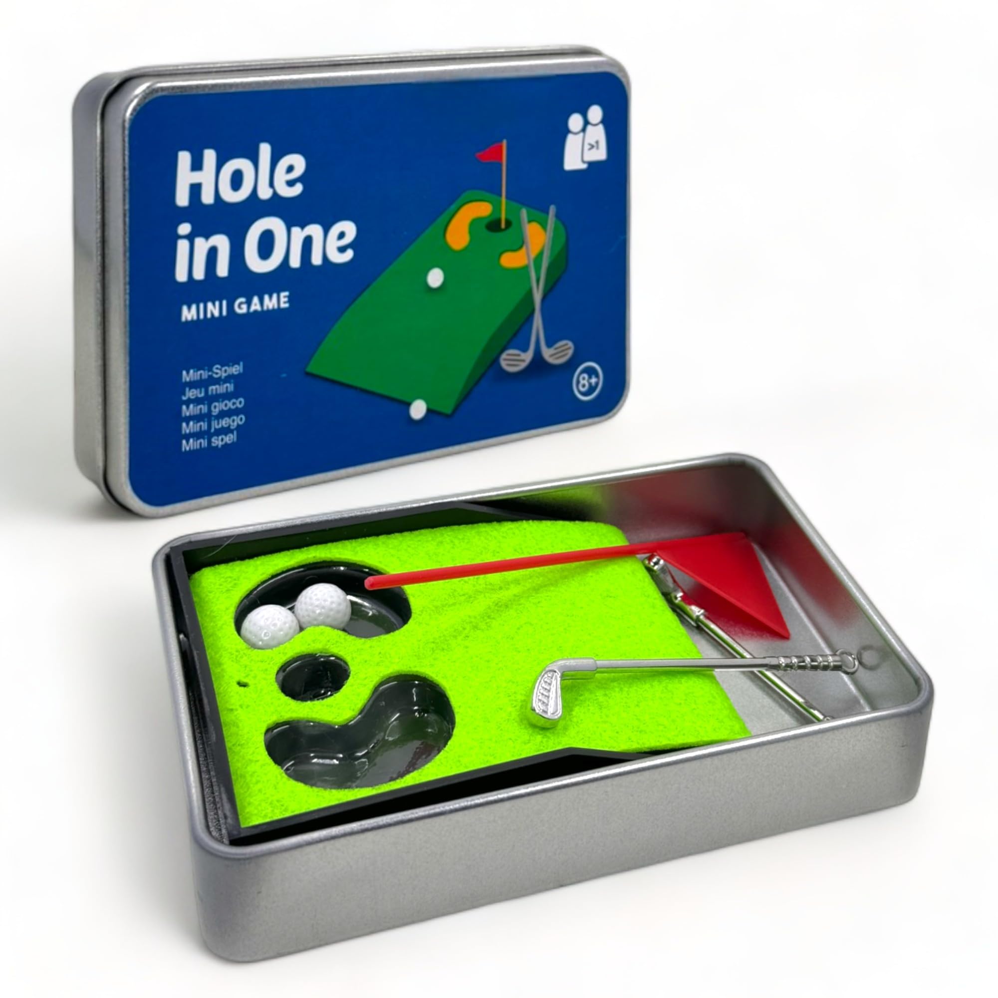 MIJOMA Juegos De Viaje En Caja Metálica – Minijuegos Compactos De 12 X 8 Cm – Free Kick Challenge Y Más – Regalo Educativo Para Toda La Familia