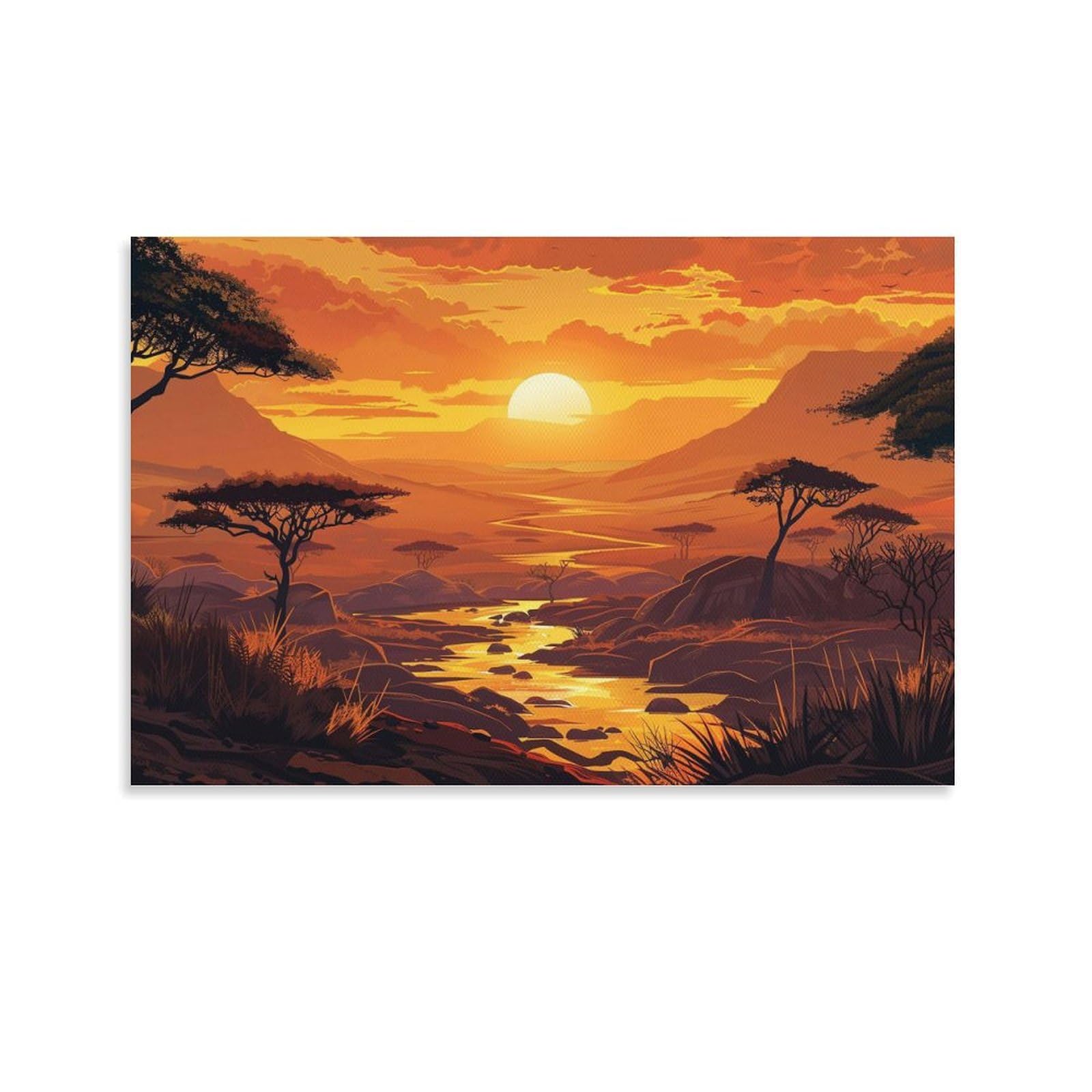 1点限 大型 アートパネル アクリル画 絵 風景画 自然 郷愁 夕焼 A-9