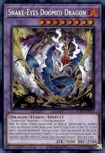 Snake-Eyes Doomed Dragon - SUDA-EN035 - Secret Rare - 1st Edition