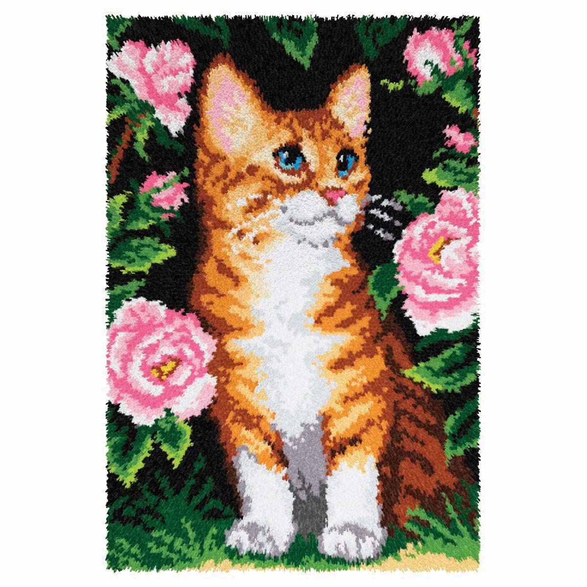 L/HK RUG CAT - Kit Gancio Latch: Tappeto: Gatto - Orchidea