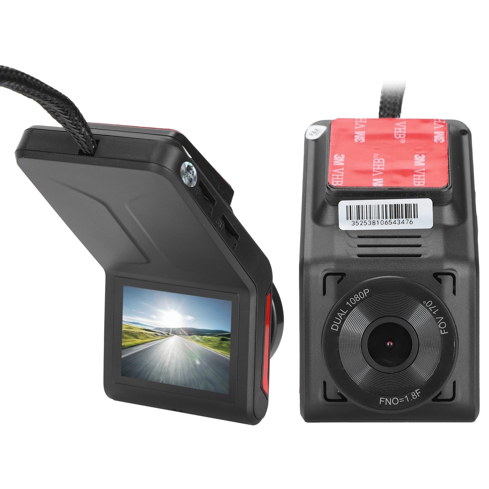 Bewinner Kamera Samochodowa DualLens K18 4G z WIFI GPS 1080P Rejestrator Jazdy do Zdalnego Monitorowania, Noktowizora, 24-godzinnego Monitorowania Bezpieczeństwa Samochodu