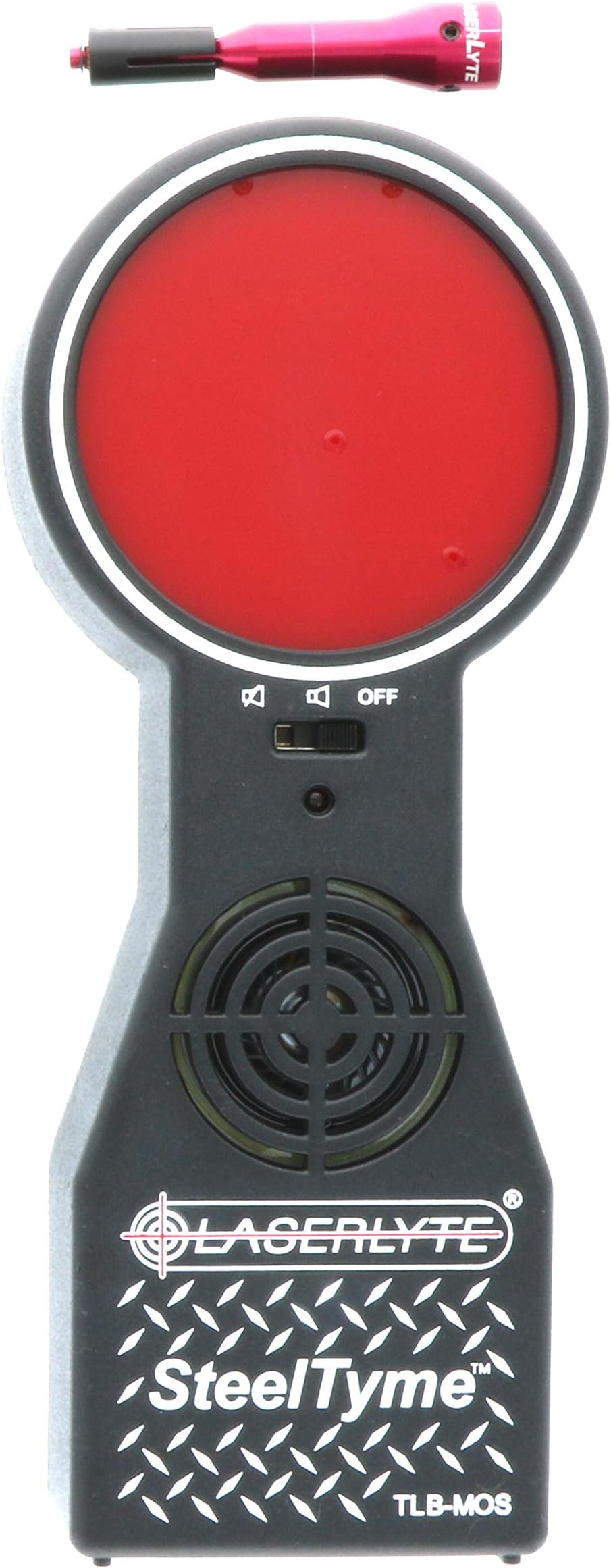 LASERLYTE laser trainer UNIVERSAL and STEEL TYME target DRY FIRE sound activated LASER fits 380 ACP 9 MM 40 SW 45 ACP TARGET PLINKING STEEL sound like target shooting with laser trainers LEDs light up