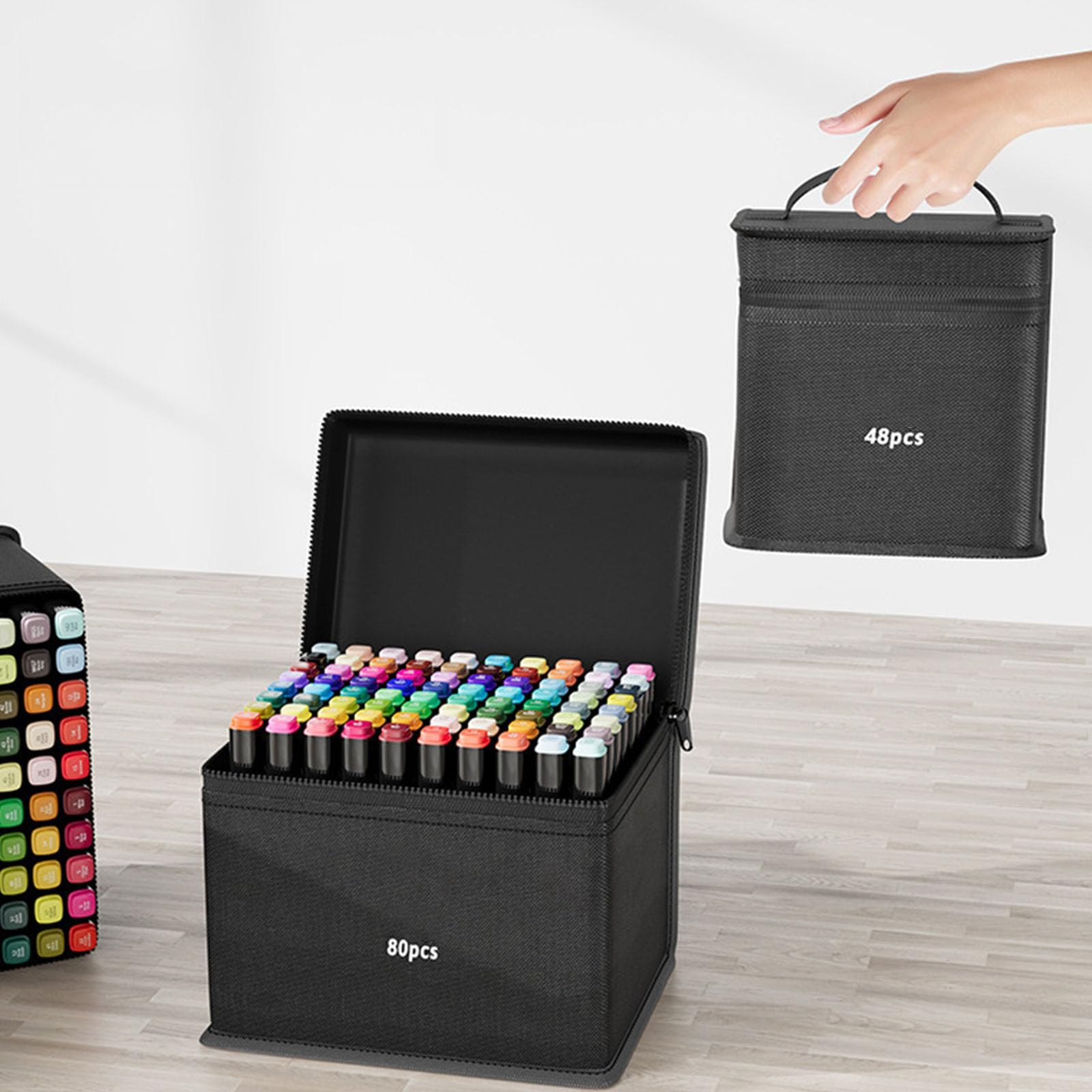 Kunststoff Kunstmarker Set mit Doppelspitze für feine und breite Farbgebung Langlebige Farben Ergonomische Formmarker