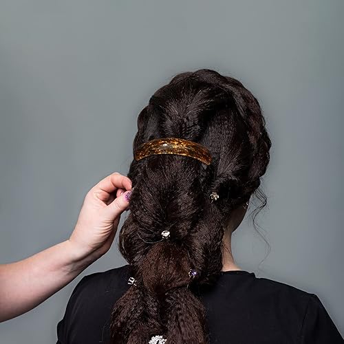 Miniatura 6 de 6 accesorios para el cabello, pasadores franceses grandes, cierres de pelo retro en 6 patrones vintage para mujer