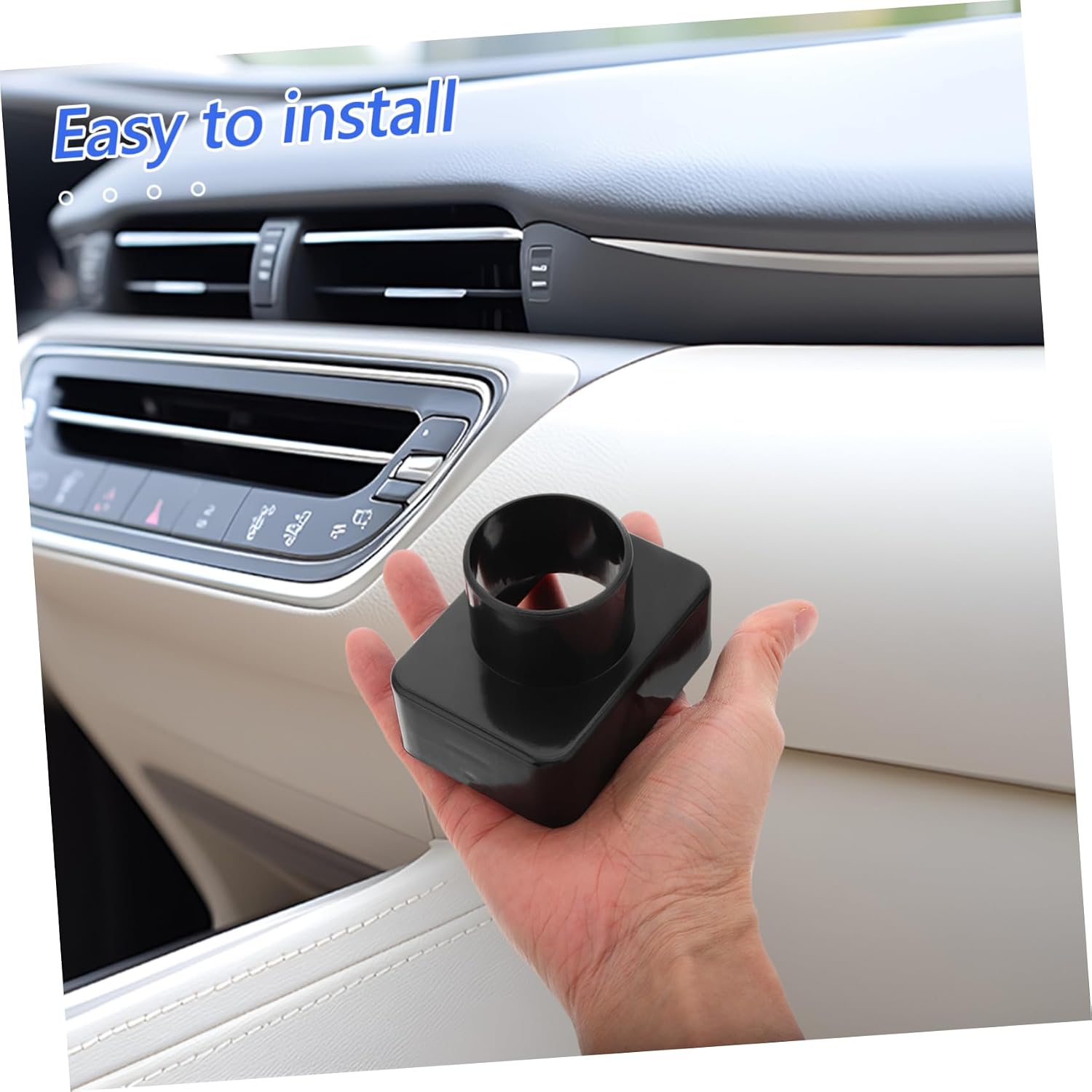 2pcs Car Air Duct Outlet Extensions Plastic Heater Vent Duct Hose Connector for Automotive Air Conditioning Easy Installation Versatile Fit for Vehicle Styles
