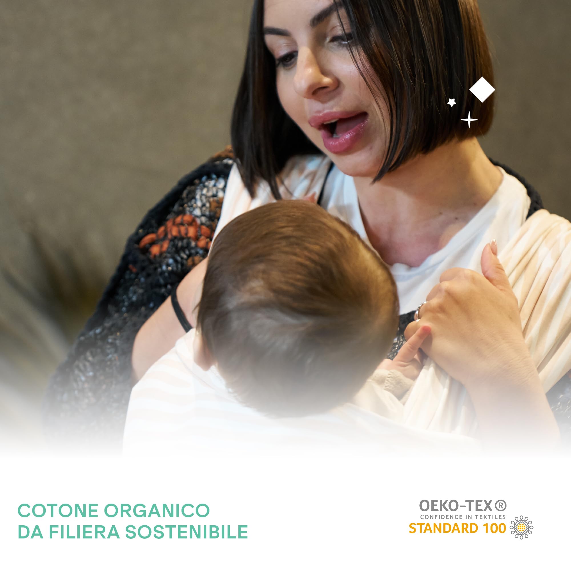 Koala Babycare Fascia neonato porta bebè - Cuddle Band 2.0 Ancora più Resistente – Fascia per neonati in cotone organico testata fino a 15 kg - Facilmente Regolabile e Unisex