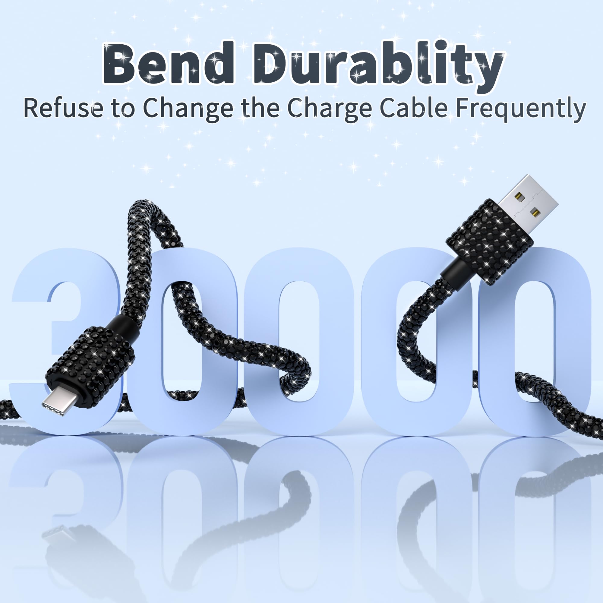 Cable USB a USB C de 4 pies, 60 W, cable USB C para cargador de iPhone, cable de carga rápida trenzado para iPhone 16, 15 Plus, Pro Max, Samsung Galaxy S24, S23
