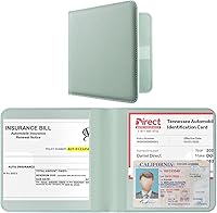 Vista 27 de CoBak - Estuche para registro y seguro del auto, organizador para la guantera o compartimento del auto o camión, ideal para documentos esenciales