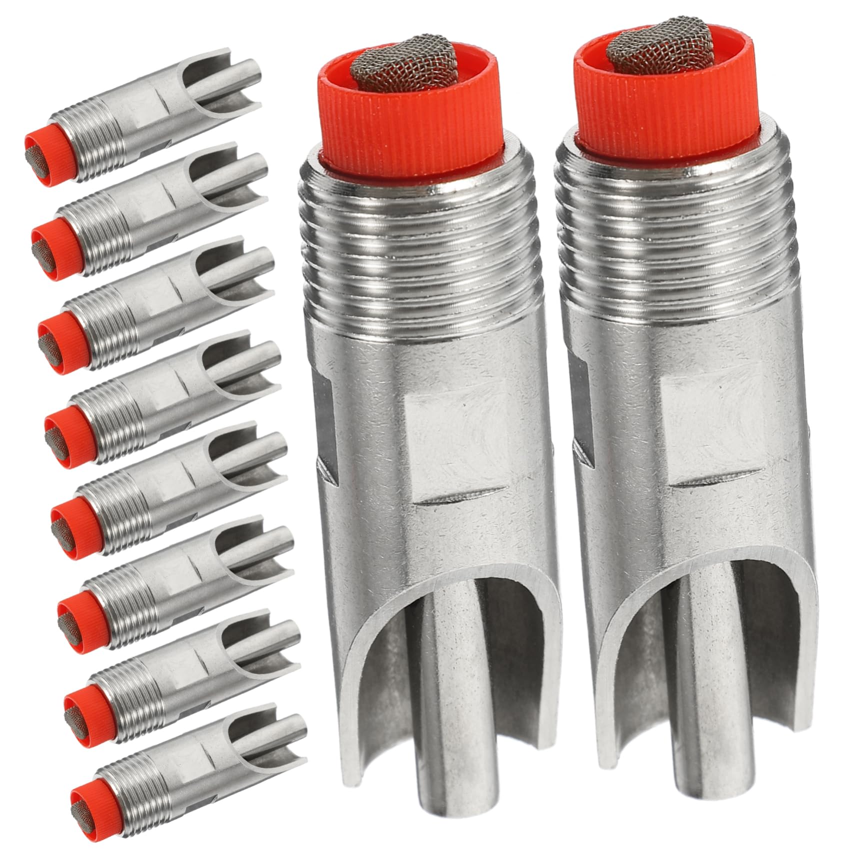 Toyvian 10pezzi Mangiatoia Per Suinetti in Acciaio Resistente Abbeveratoio Automatico Per Maiali Attrezzatura Per Bere Bestiame Riduce Spreco d Acqua Facile Manutenzione