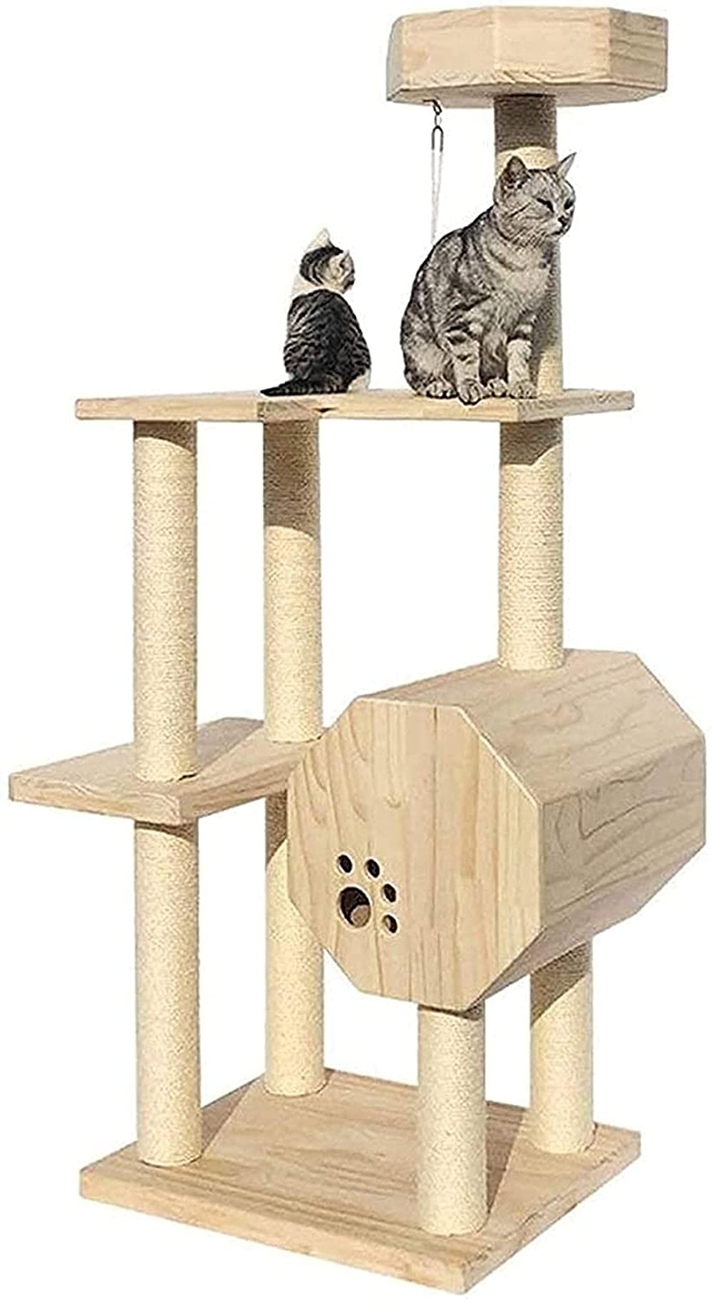 LUOYAO Cat Scratching Post Scratching Post Cat Tower Cat Nest Cat Tree Integrated in Four Seasons Cat Scratching Board and Pillar Post Creative Cat Climbing Frame