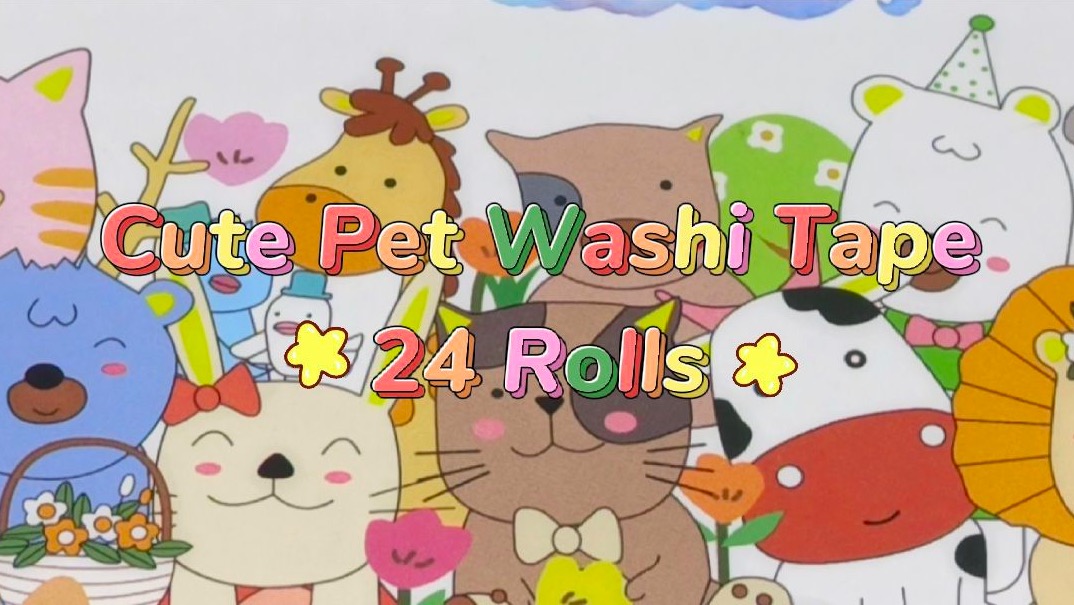 Amazon.com: WAPETASHI Cute Washi Tape Set - 24 Rolls Kawaii